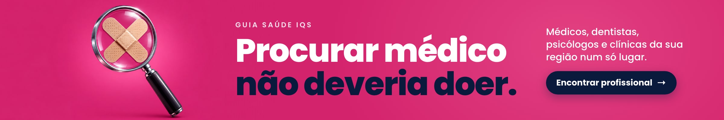 Procurar médico não deveria doer. Médicos, dentistas, psicólogos e clínicas da sua região num só lugar. Encontrar profissional.