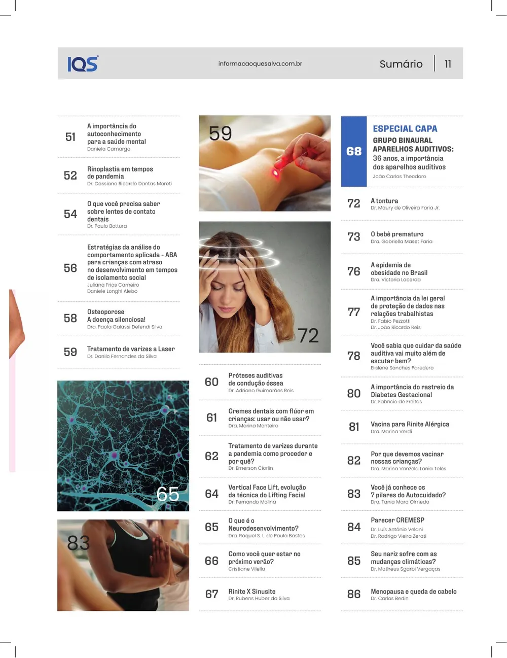 Revista IQS Saúde — Edição 24 — página 10