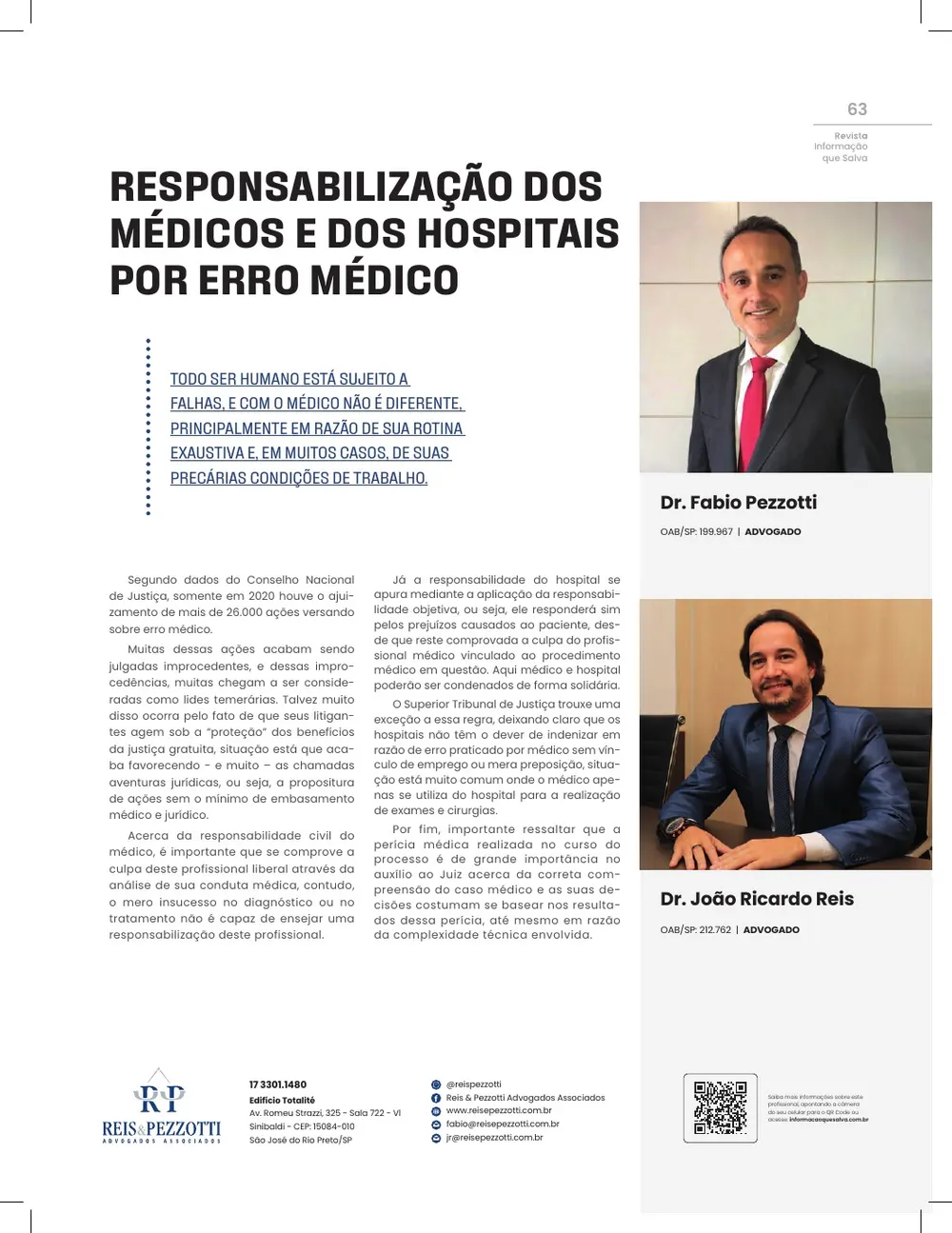 Revista IQS Saúde — Edição 26 — página 62