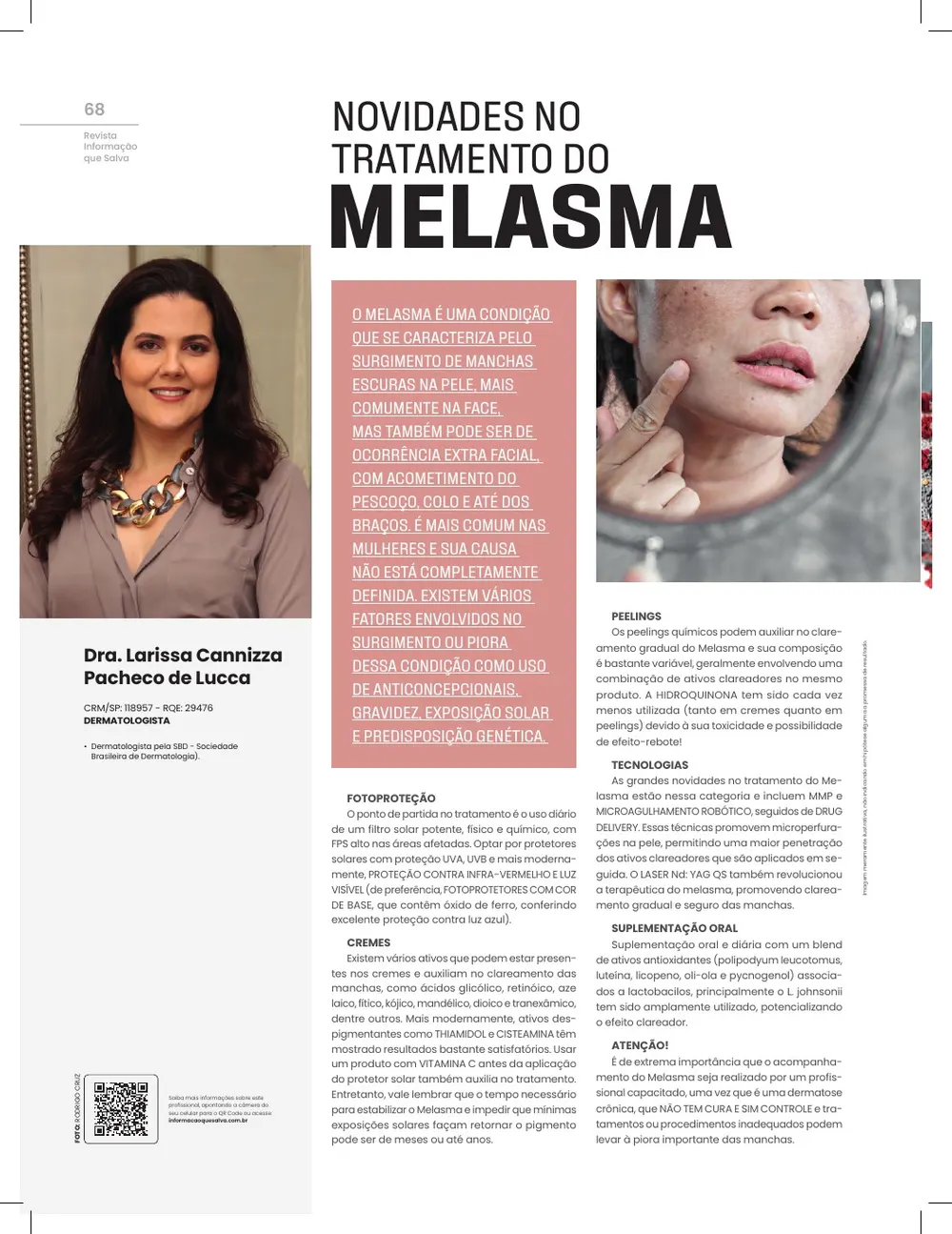 Revista IQS Saúde — Edição 26 — página 67