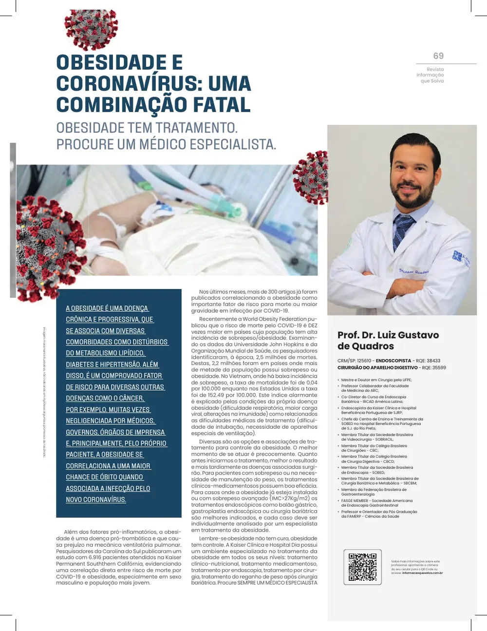 Revista IQS Saúde — Edição 26 — página 68