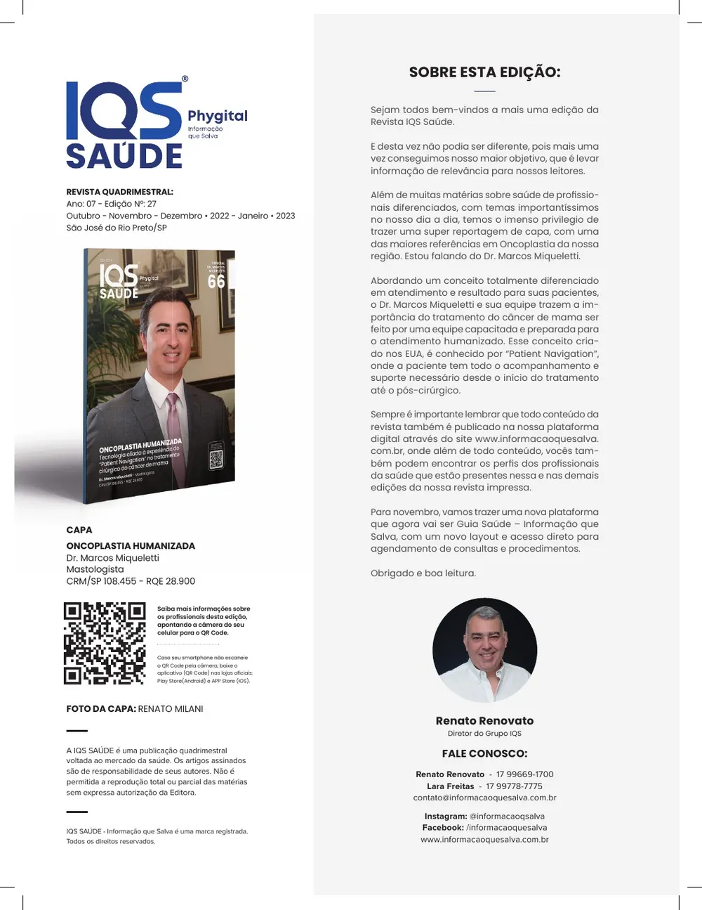 Revista IQS Saúde — Edição 27 — página 11