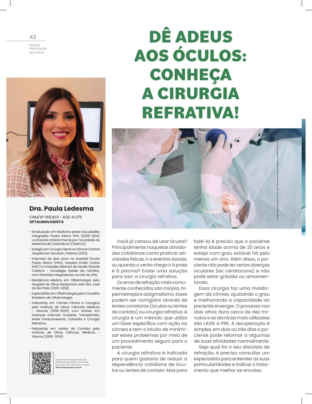 Revista IQS Saúde — Edição 27 — página 41
