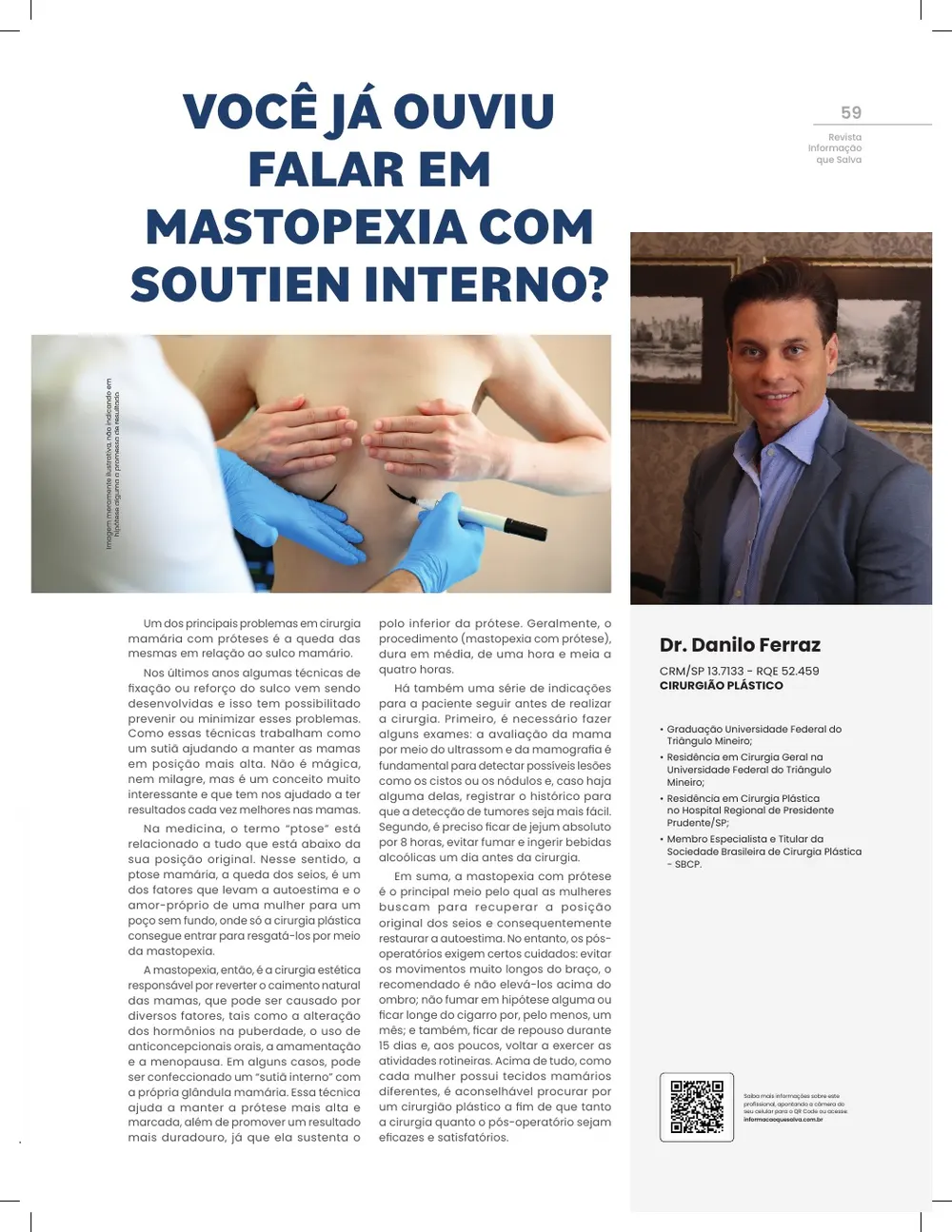 Revista IQS Saúde — Edição 27 — página 58