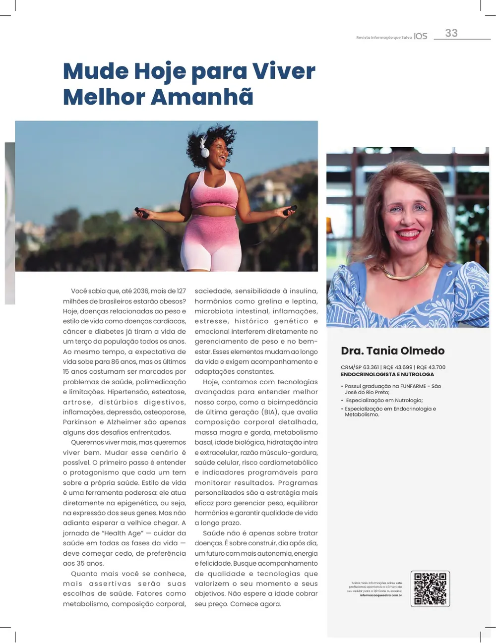 Revista IQS Saúde — Edição 34 — página 33