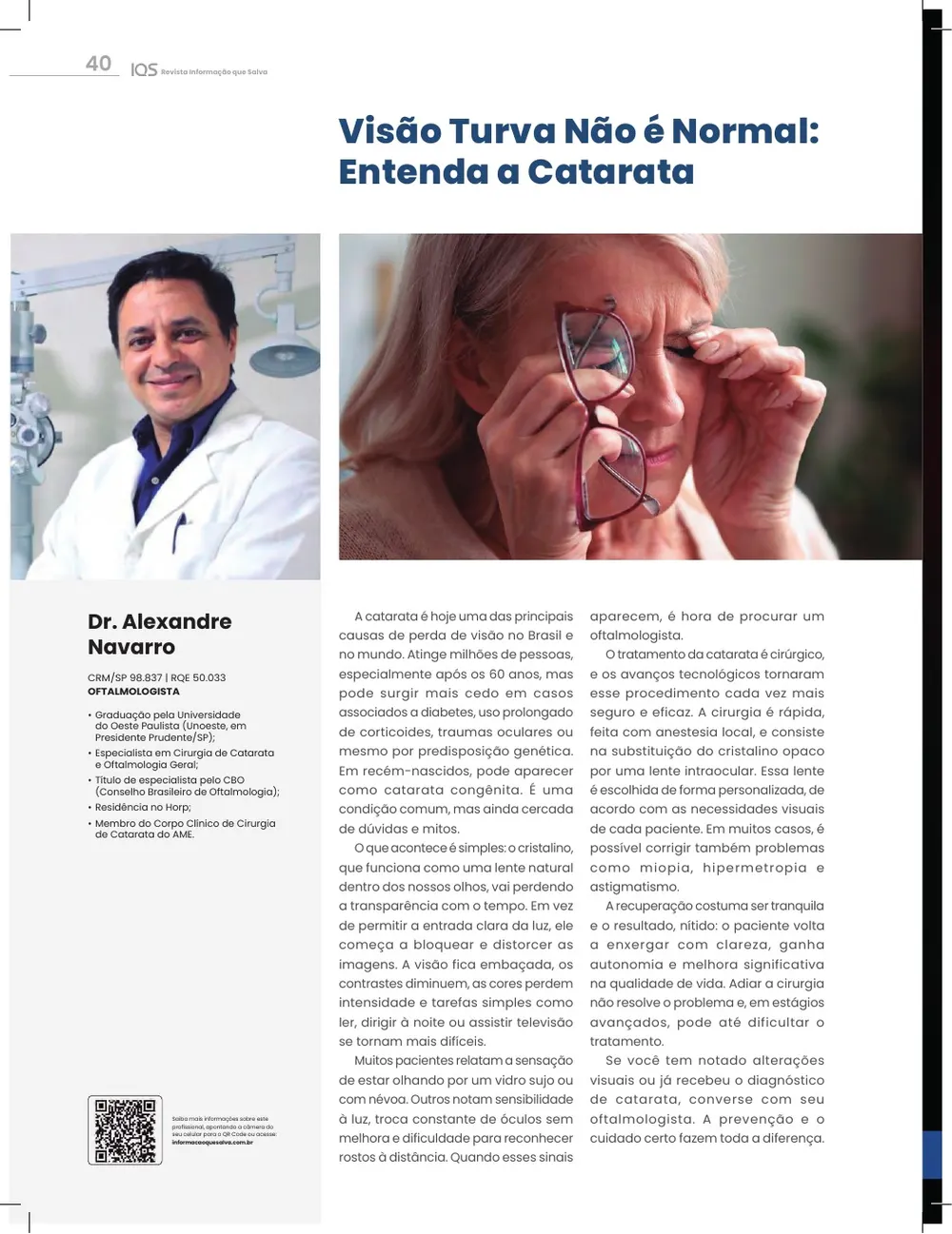 Revista IQS Saúde — Edição 34 — página 40