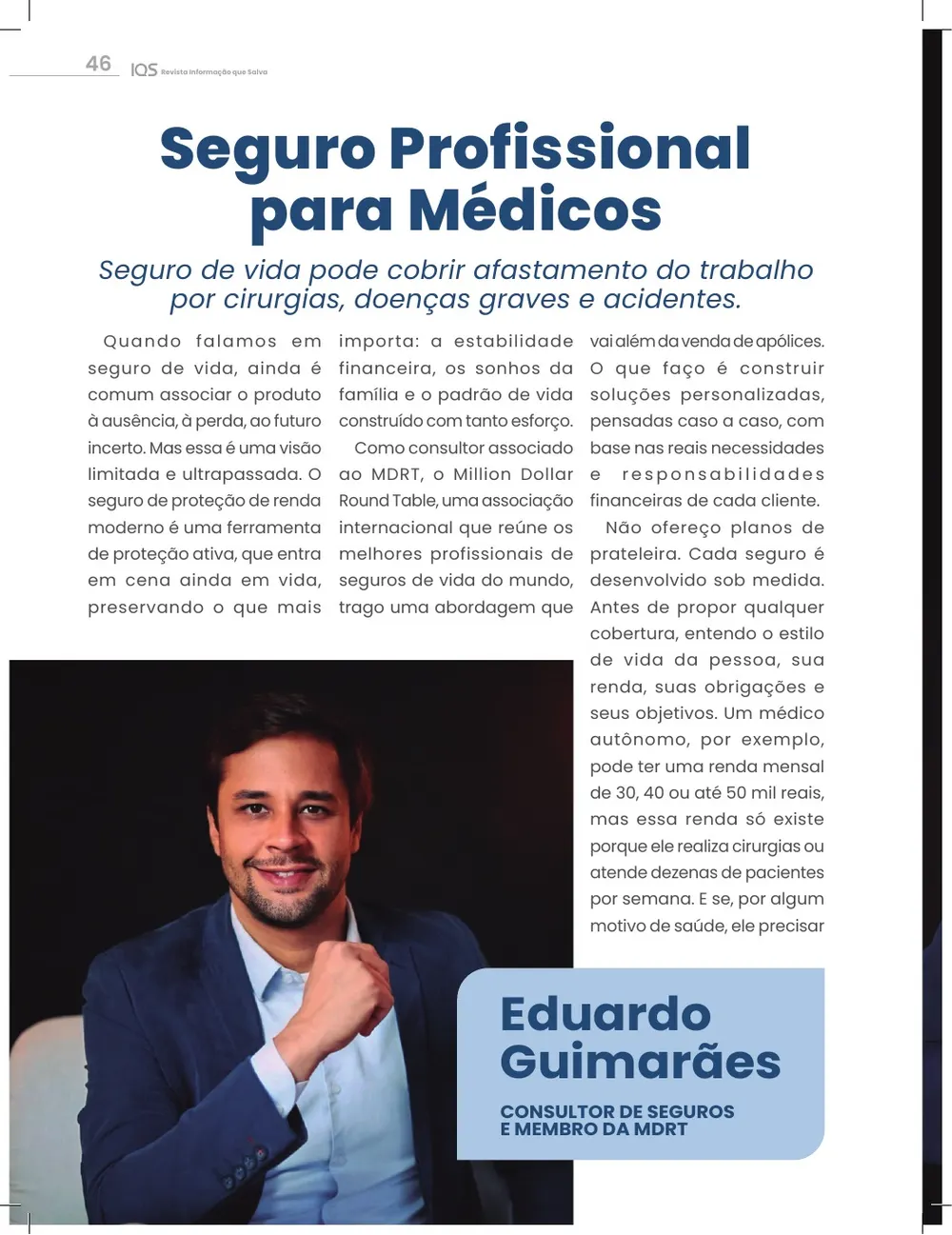 Revista IQS Saúde — Edição 34 — página 46