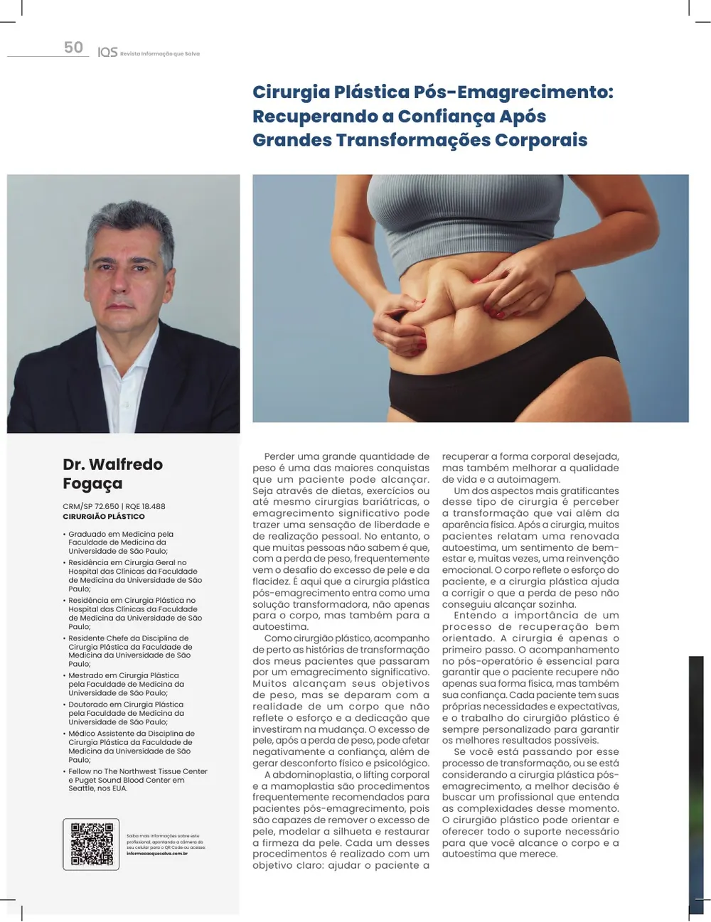 Revista IQS Saúde — Edição 34 — página 50