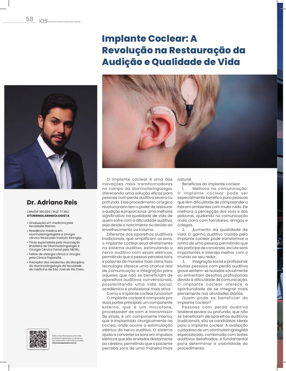 Revista IQS Saúde — Edição 34 — página 58