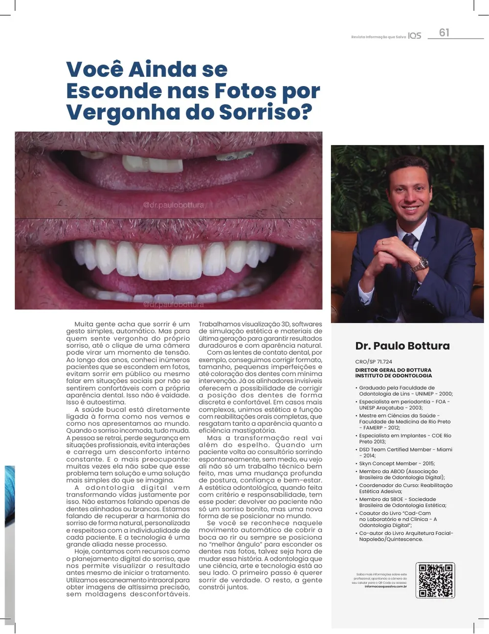 Revista IQS Saúde — Edição 34 — página 61