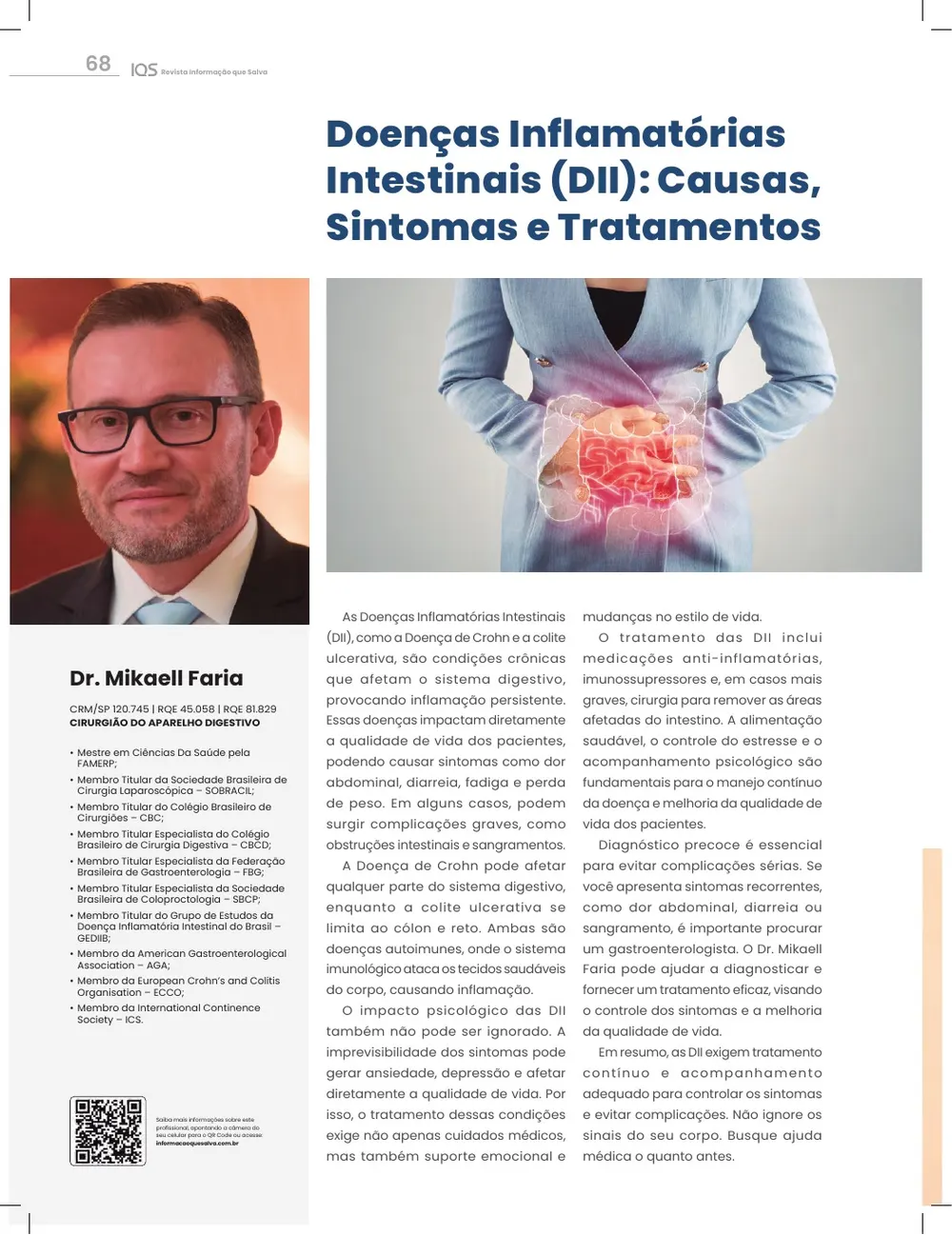 Revista IQS Saúde — Edição 34 — página 68