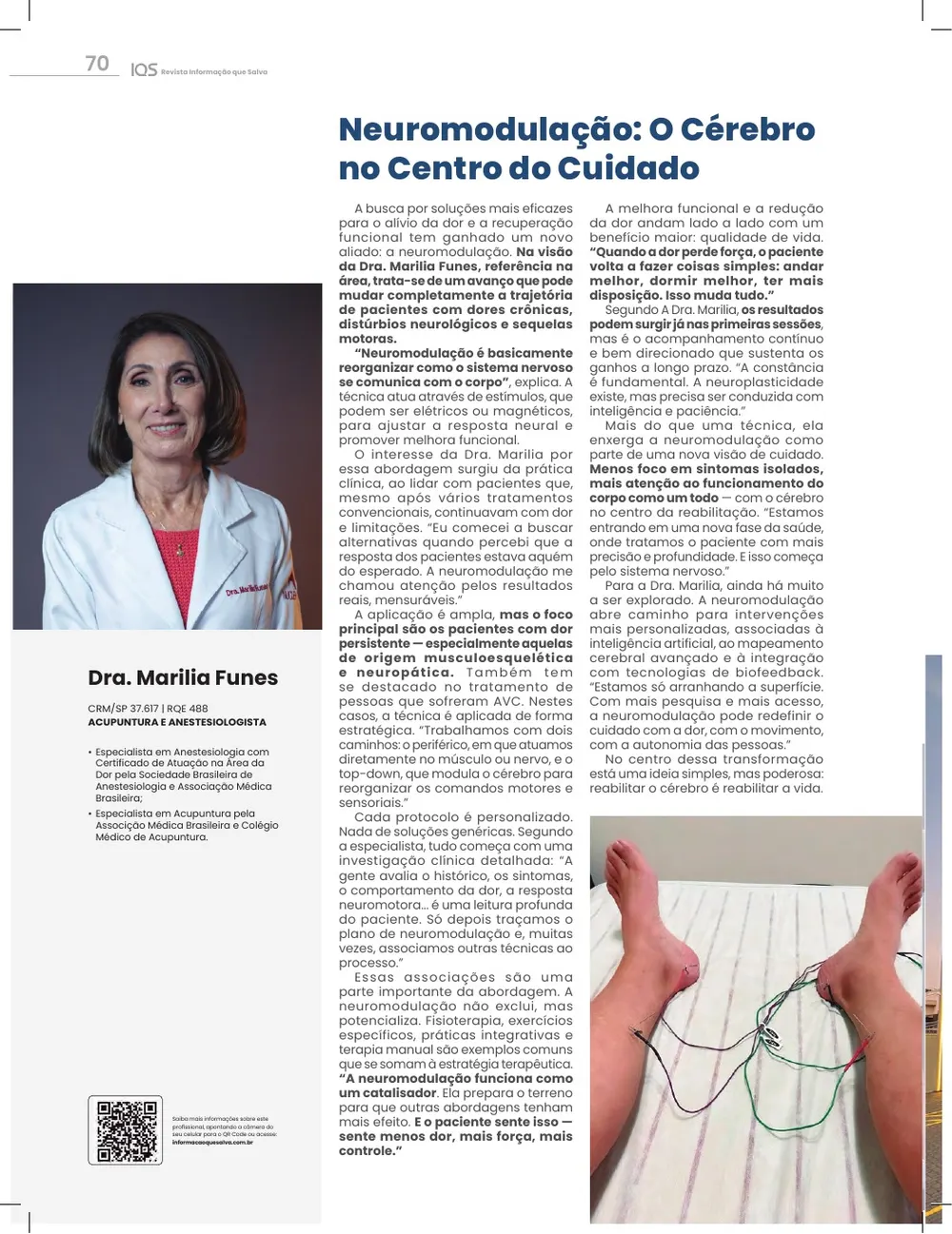 Revista IQS Saúde — Edição 34 — página 70