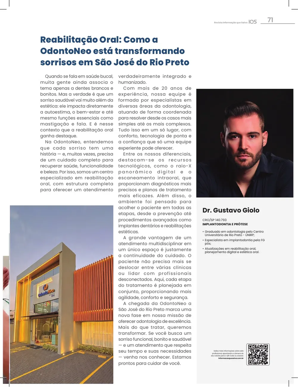 Revista IQS Saúde — Edição 34 — página 71