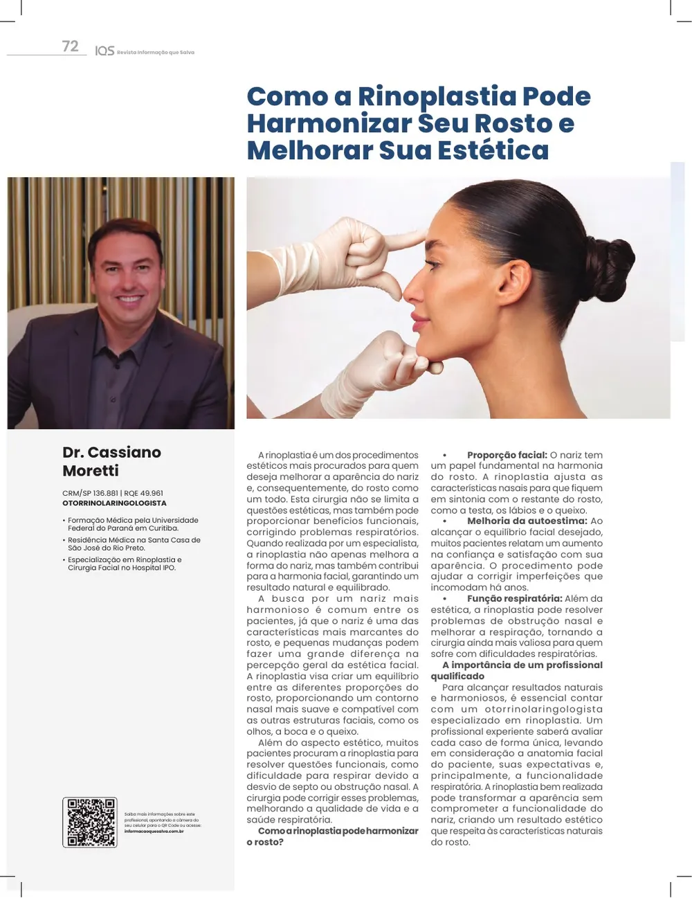 Revista IQS Saúde — Edição 34 — página 72