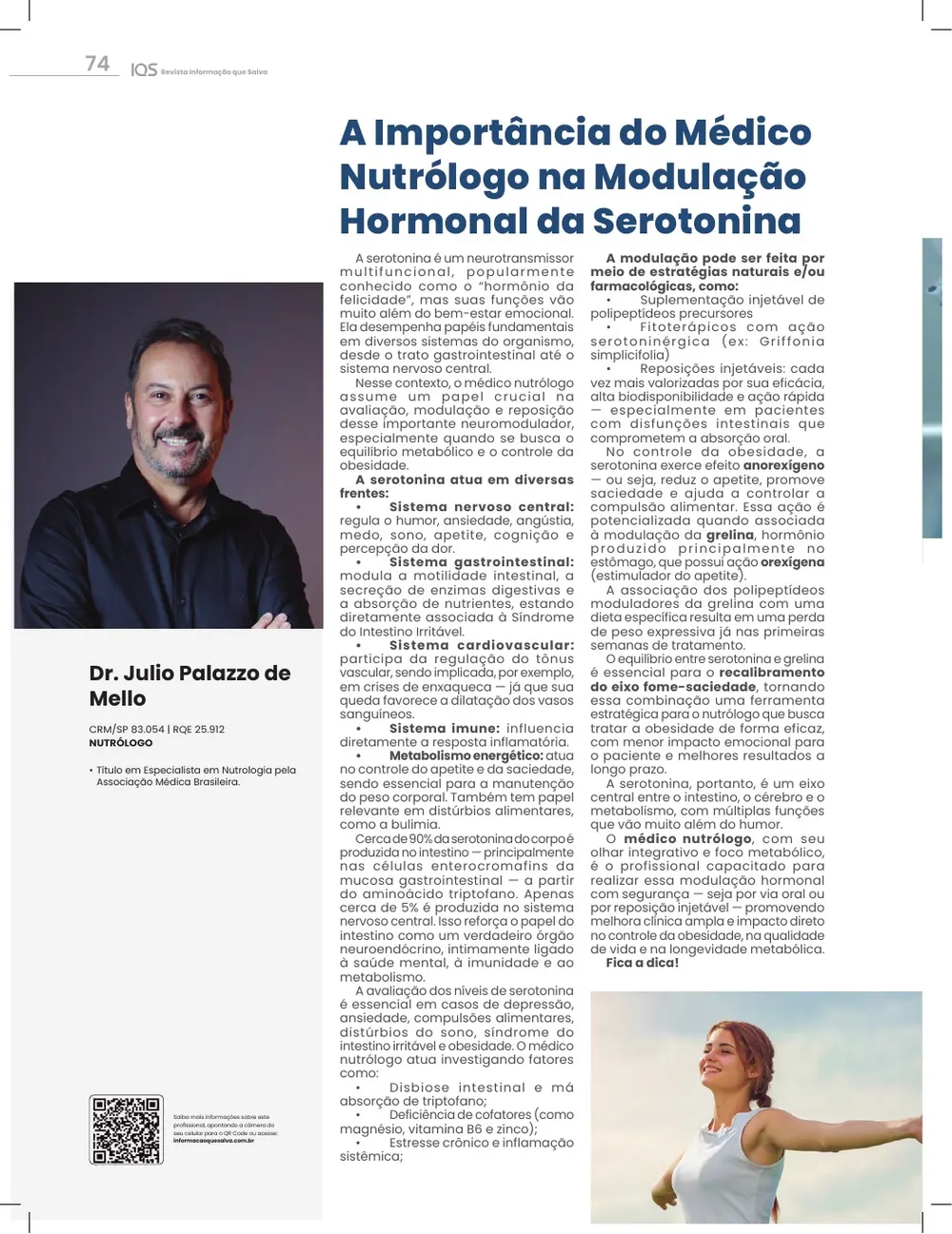 Revista IQS Saúde — Edição 34 — página 74
