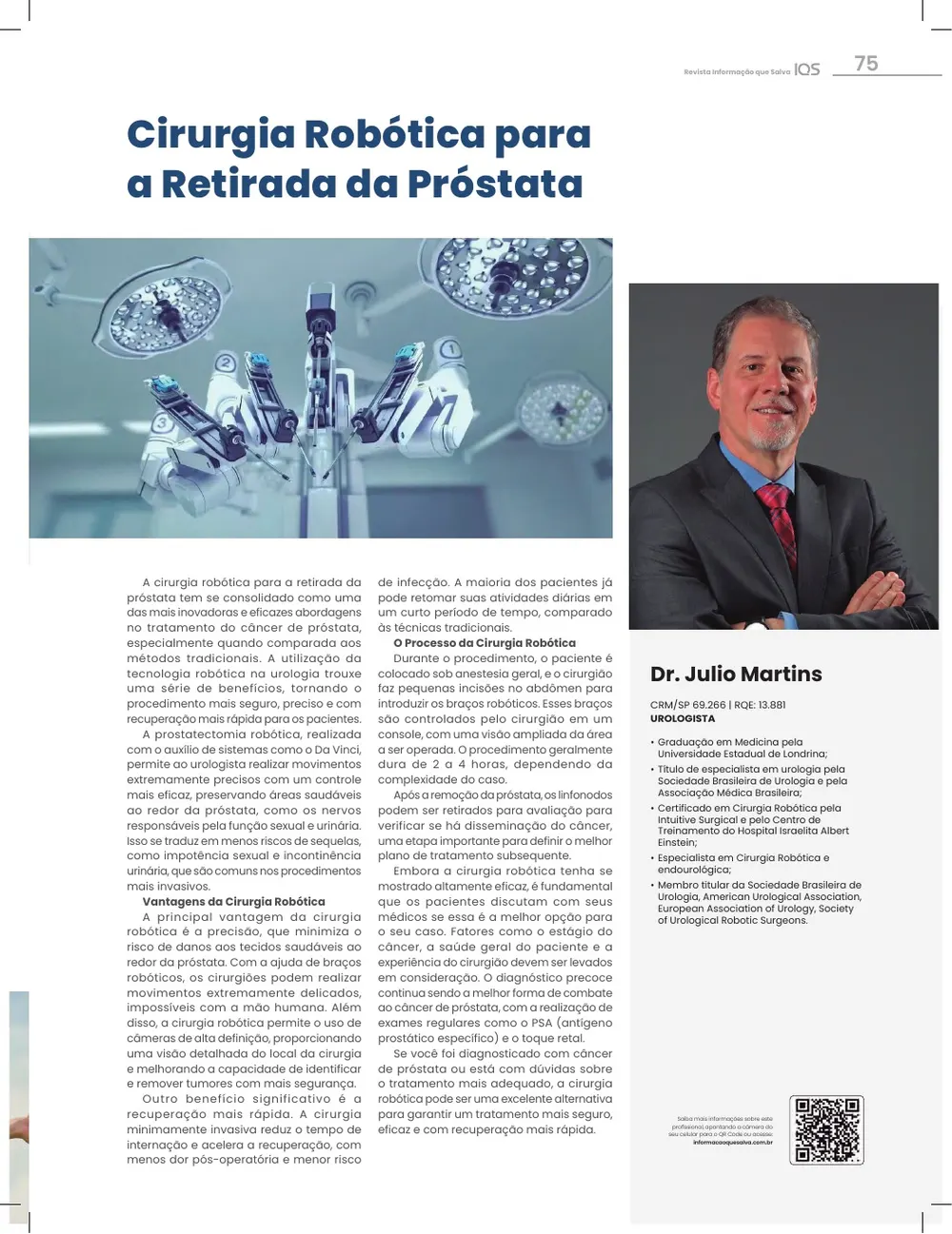 Revista IQS Saúde — Edição 34 — página 75