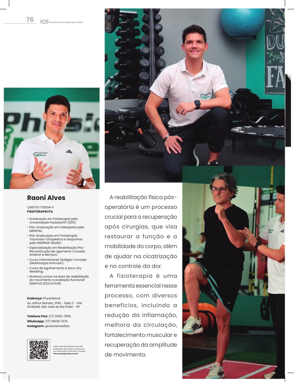 Revista IQS Saúde — Edição 34 — página 76