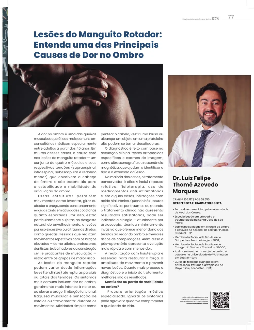 Revista IQS Saúde — Edição 34 — página 77