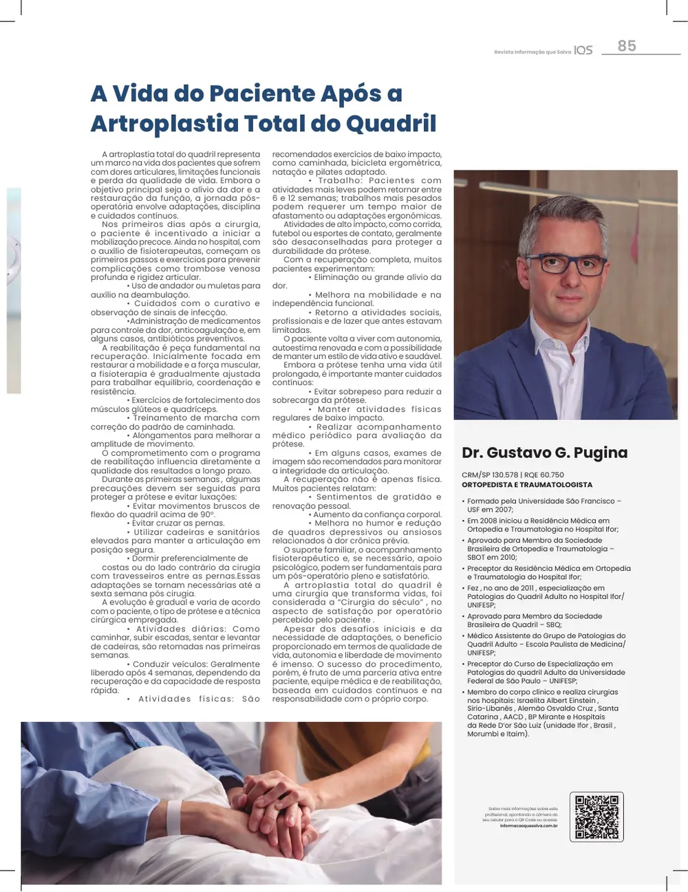 Revista IQS Saúde — Edição 34 — página 85