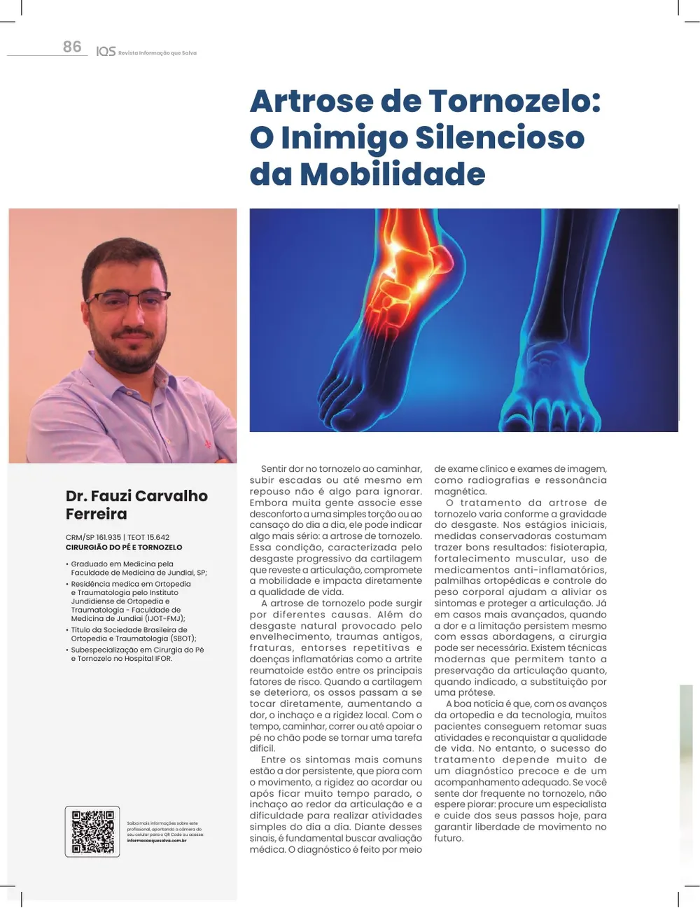 Revista IQS Saúde — Edição 34 — página 86