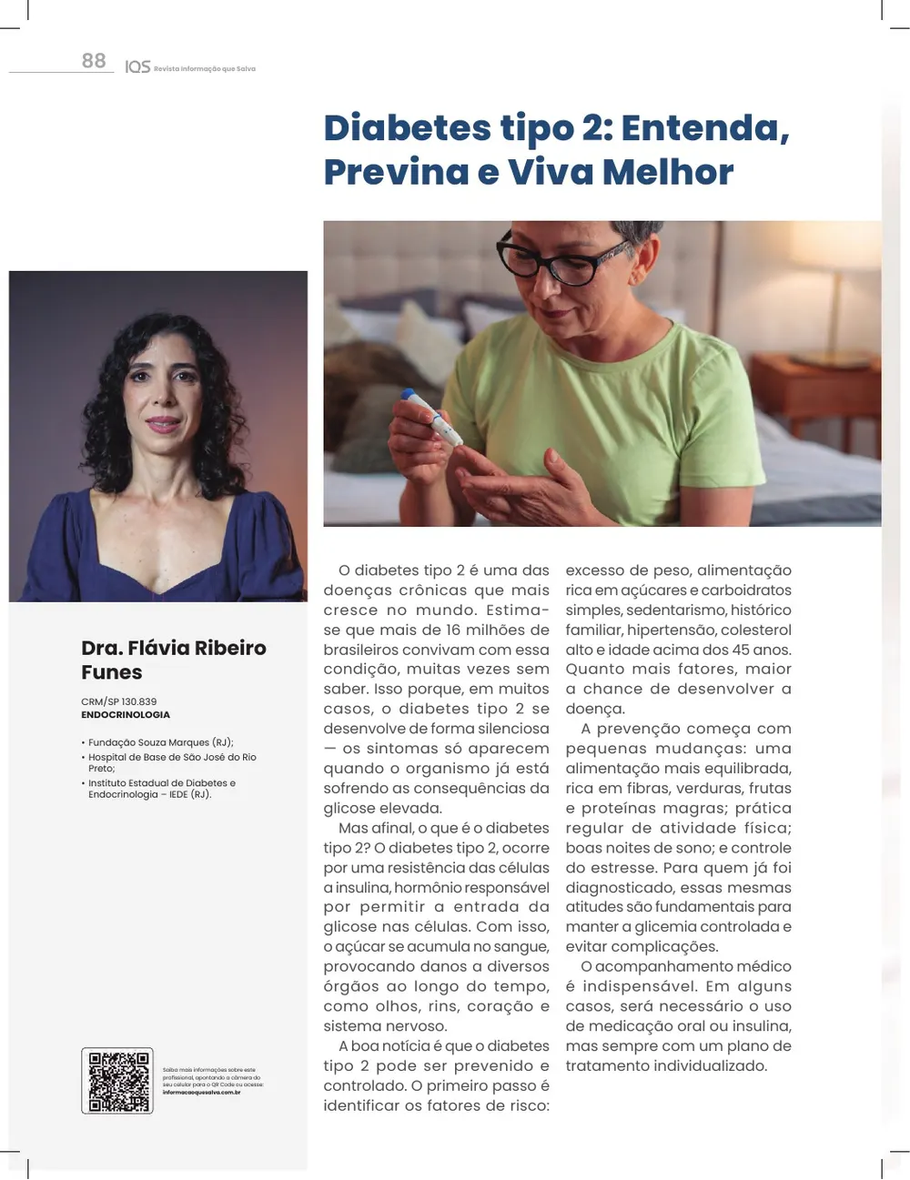 Revista IQS Saúde — Edição 34 — página 88