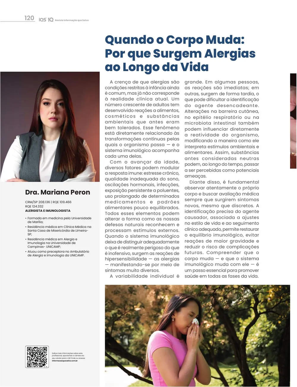 Revista IQS Saúde — Edição 35 — página 120