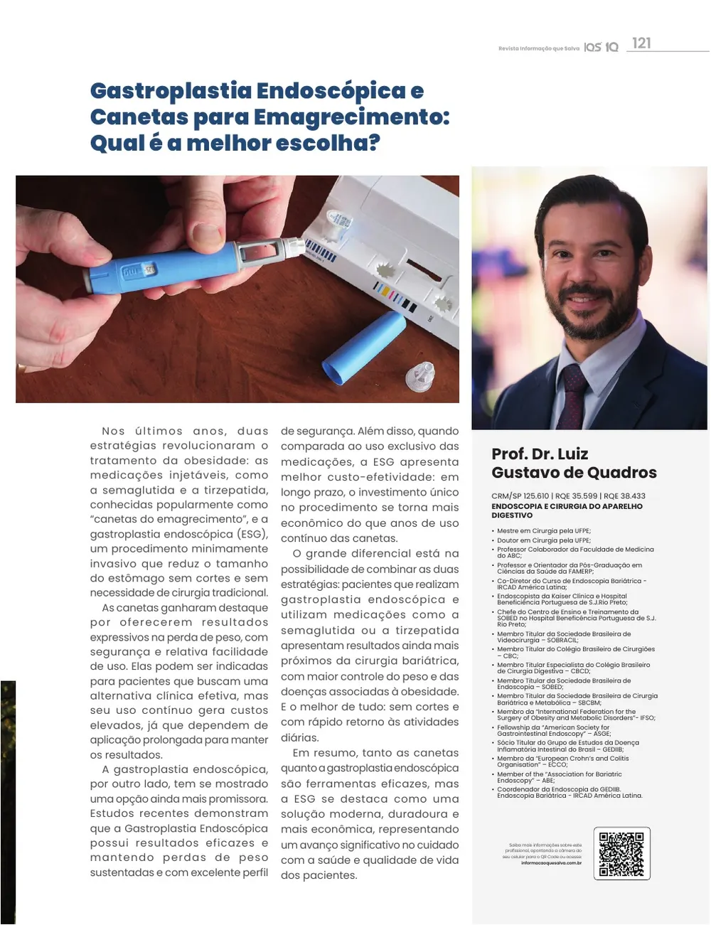 Revista IQS Saúde — Edição 35 — página 121