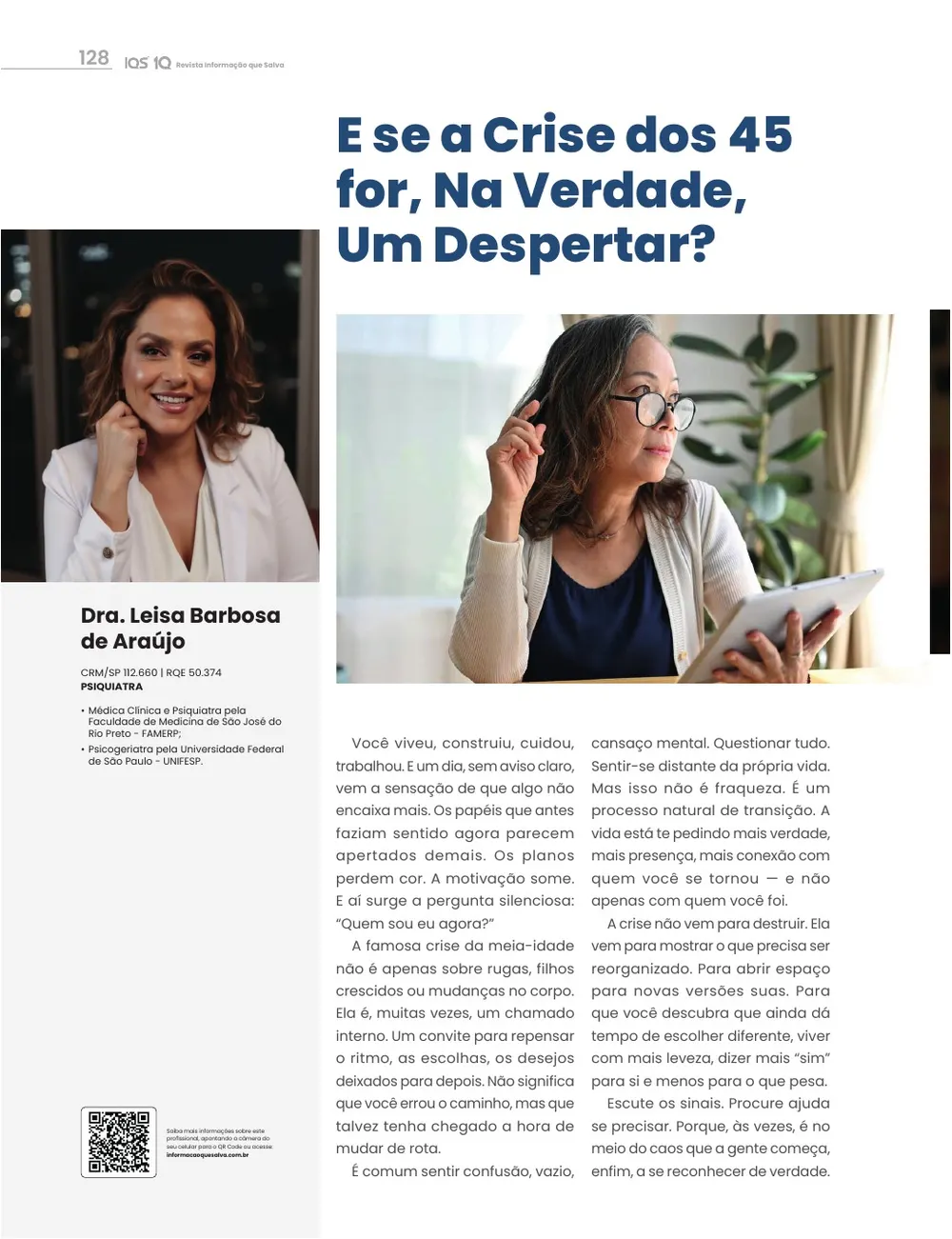 Revista IQS Saúde — Edição 35 — página 128