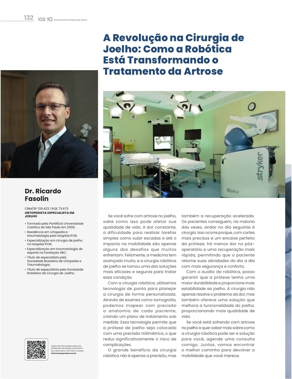 Revista IQS Saúde — Edição 35 — página 132