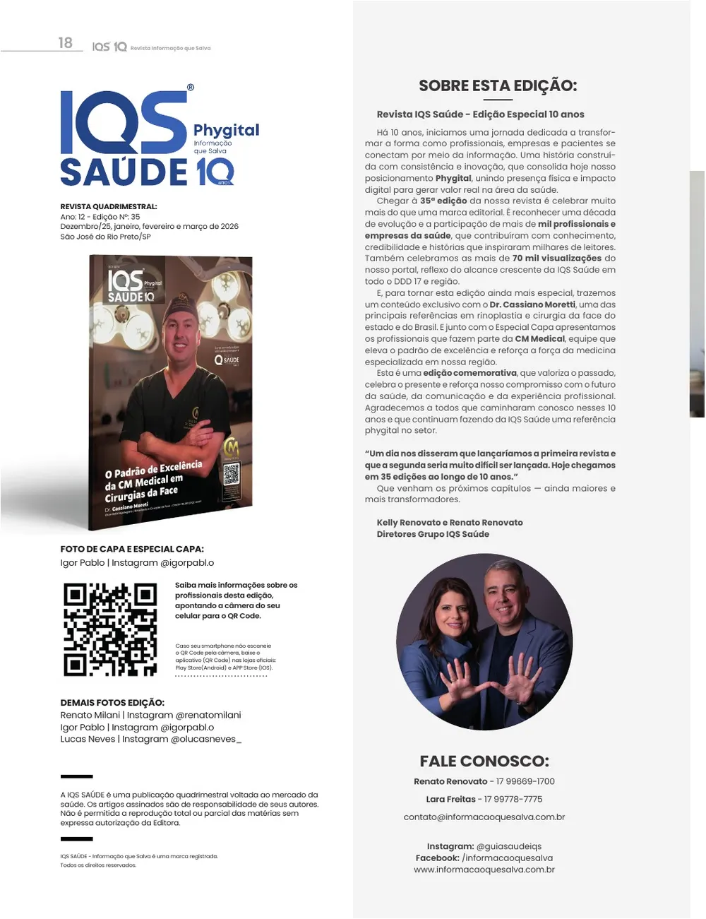 Revista IQS Saúde — Edição 35 — página 18