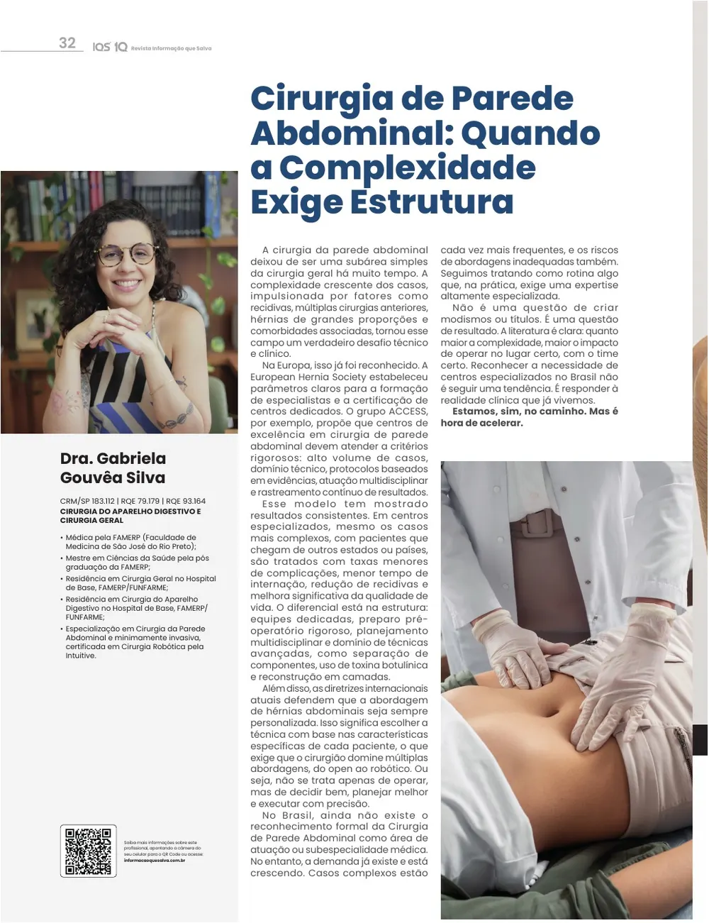 Revista IQS Saúde — Edição 35 — página 32