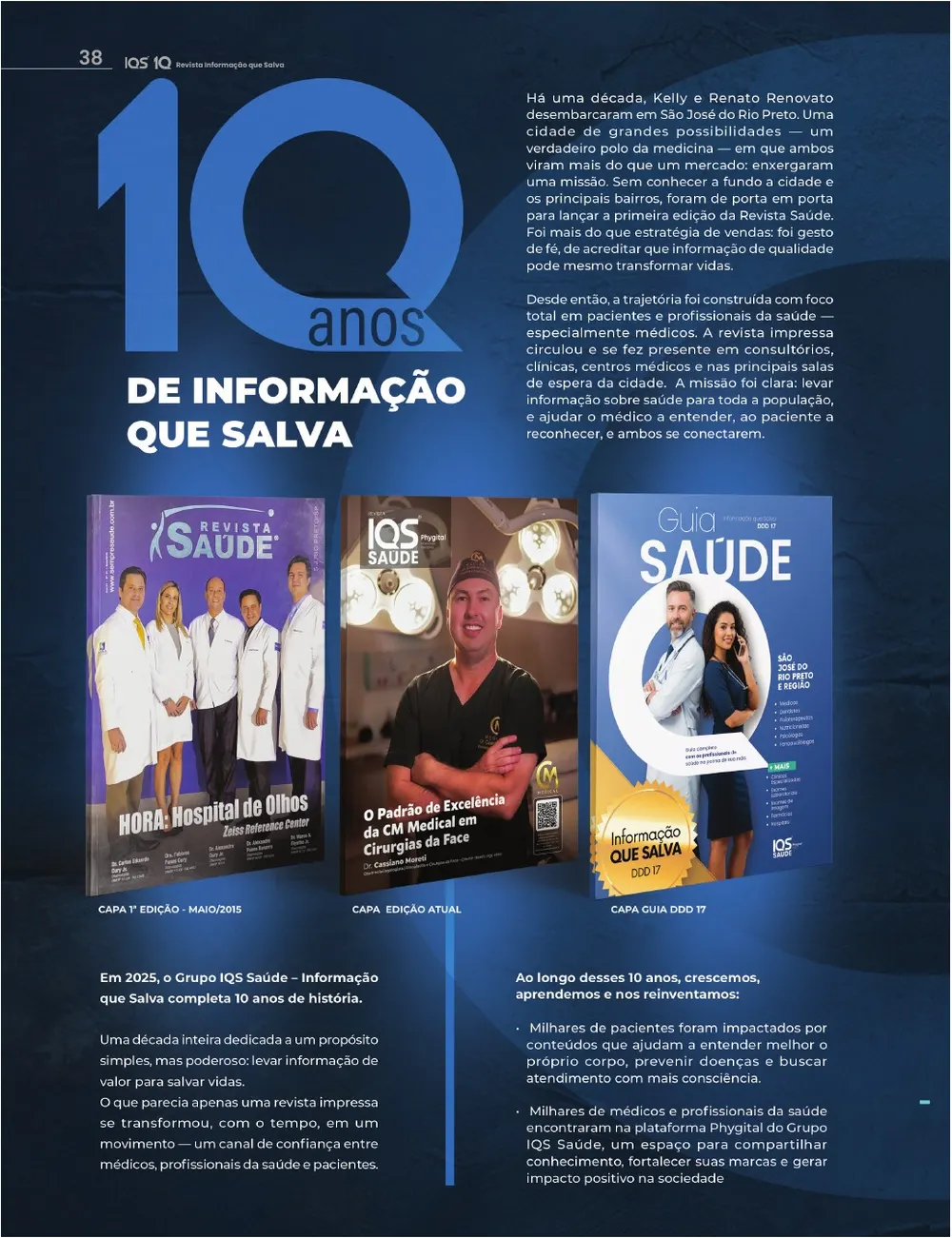 Revista IQS Saúde — Edição 35 — página 38