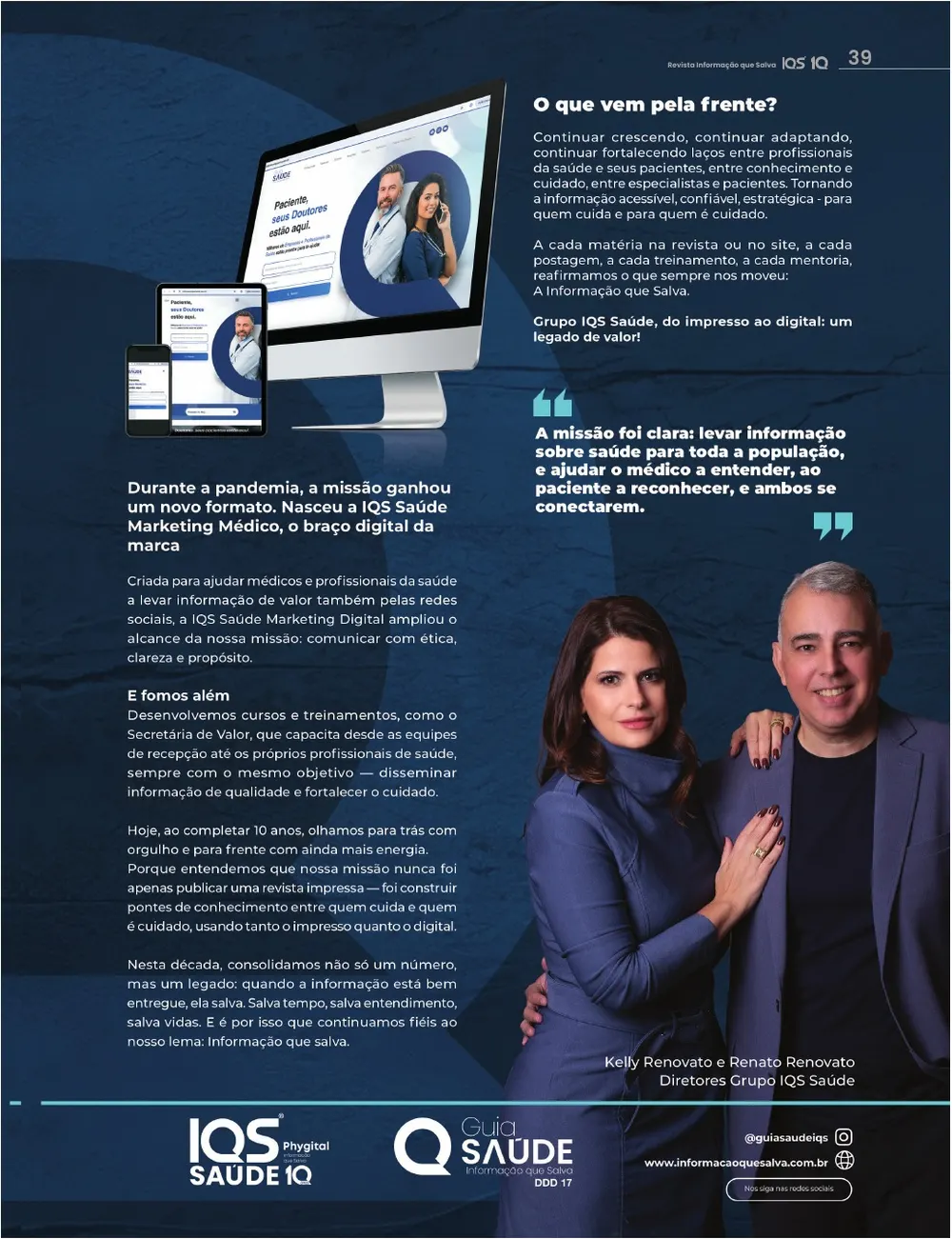 Revista IQS Saúde — Edição 35 — página 39