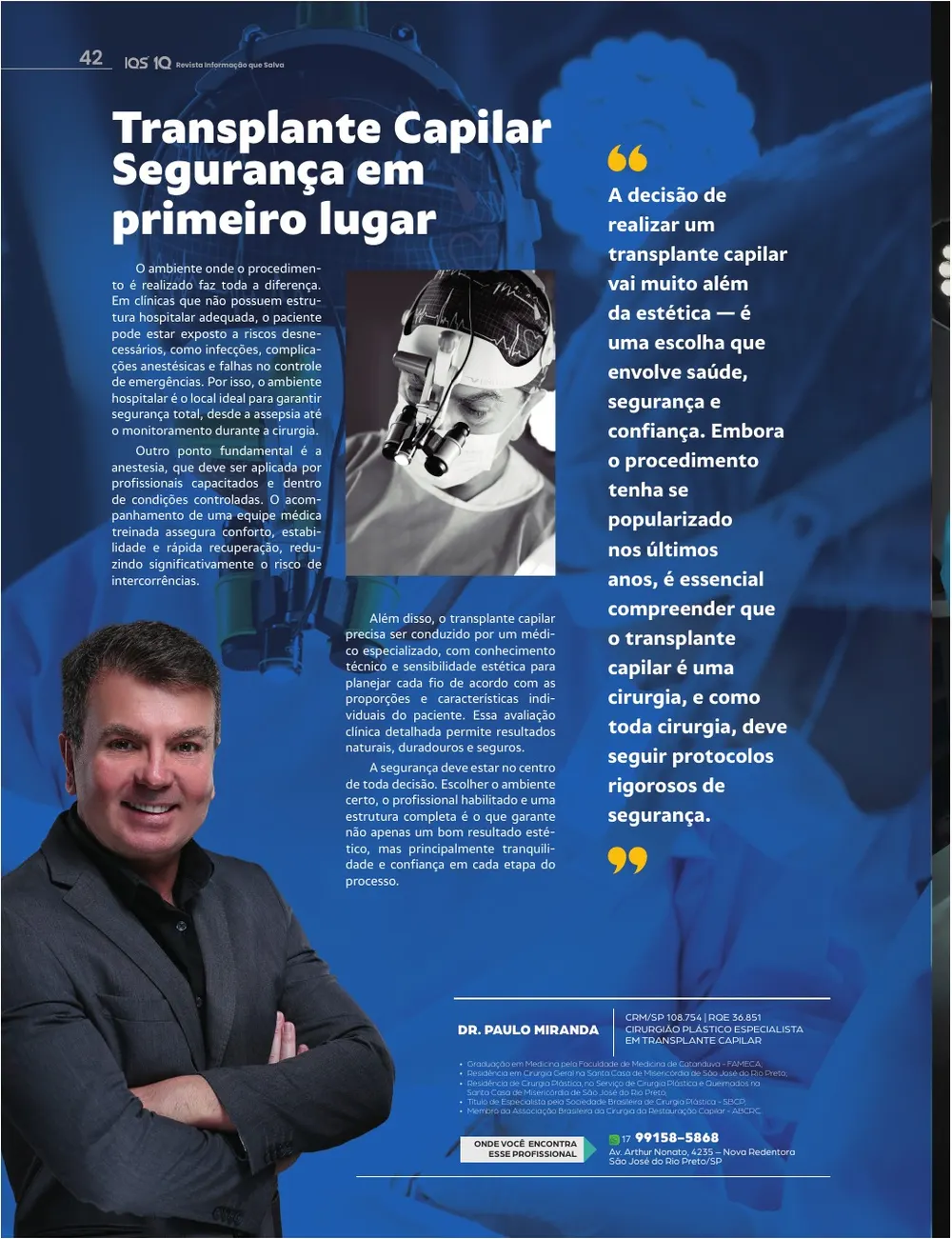 Revista IQS Saúde — Edição 35 — página 42