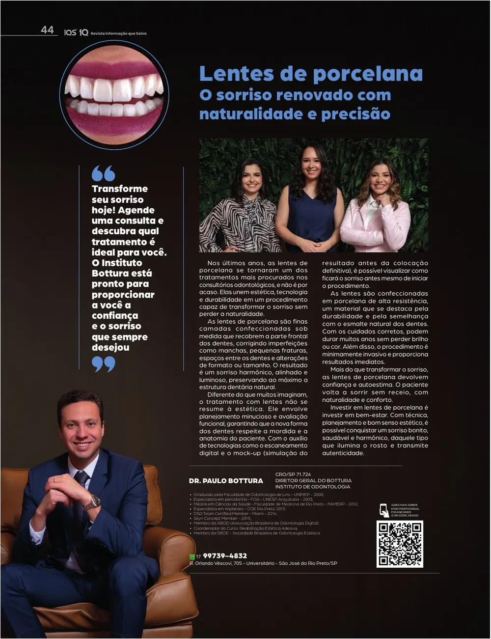 Revista IQS Saúde — Edição 35 — página 44