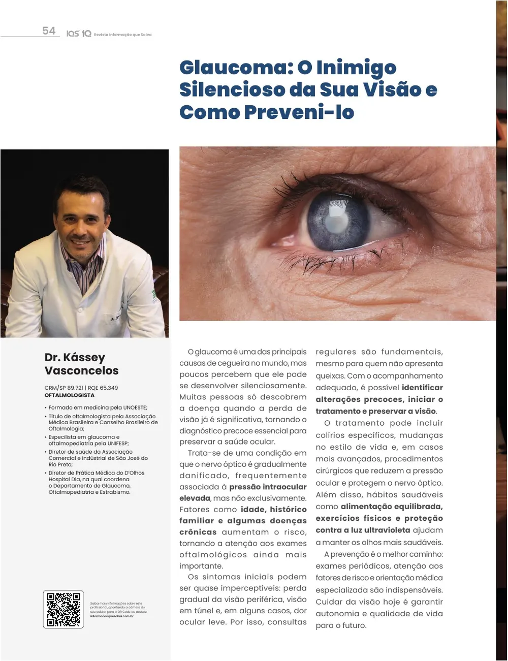 Revista IQS Saúde — Edição 35 — página 54
