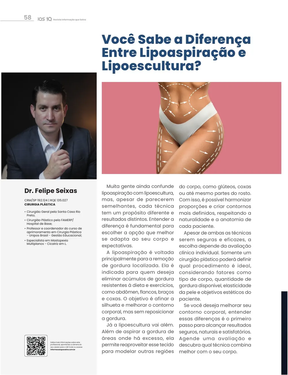 Revista IQS Saúde — Edição 35 — página 58