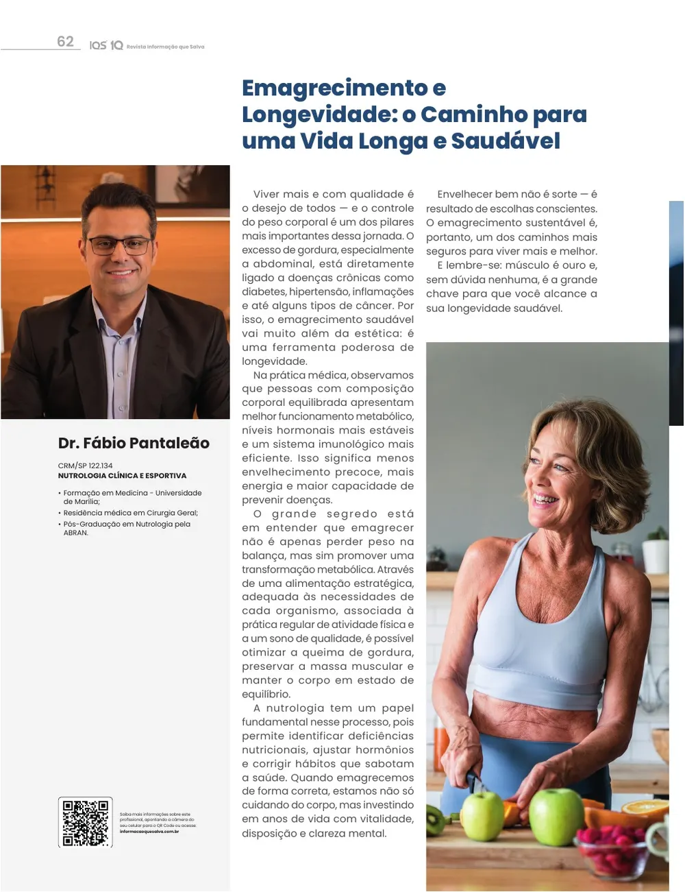 Revista IQS Saúde — Edição 35 — página 62