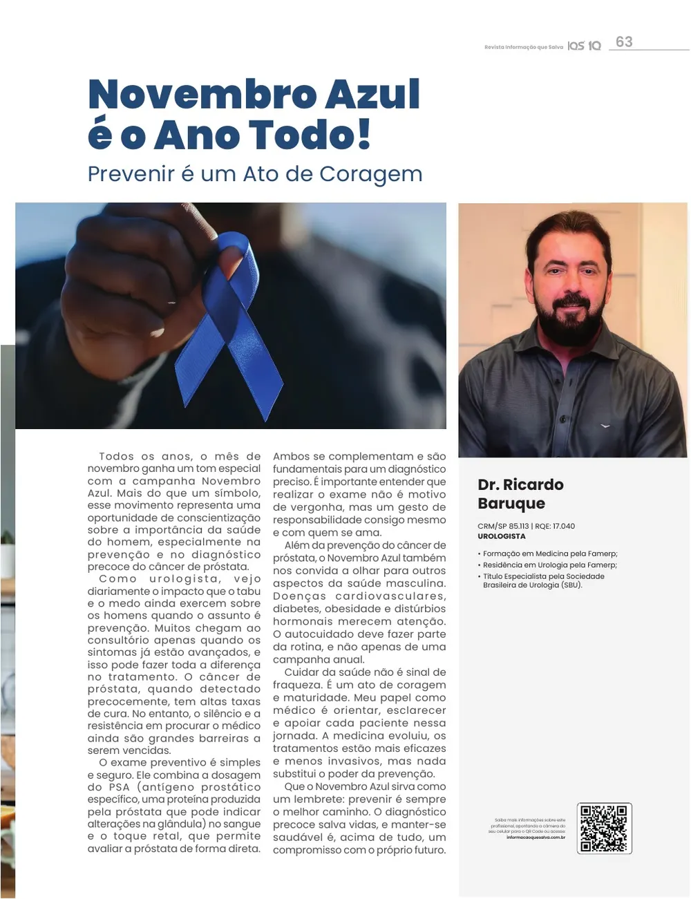 Revista IQS Saúde — Edição 35 — página 63