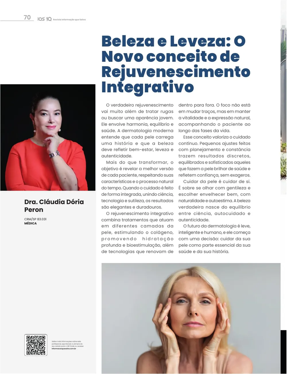 Revista IQS Saúde — Edição 35 — página 70