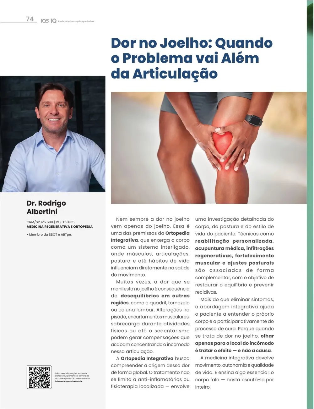 Revista IQS Saúde — Edição 35 — página 74