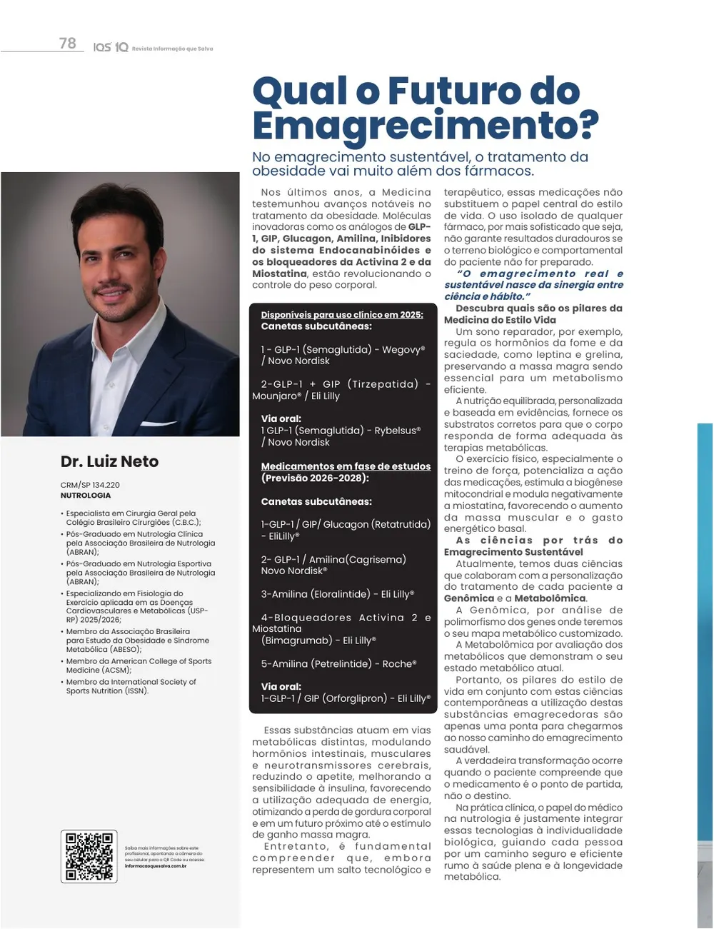 Revista IQS Saúde — Edição 35 — página 78