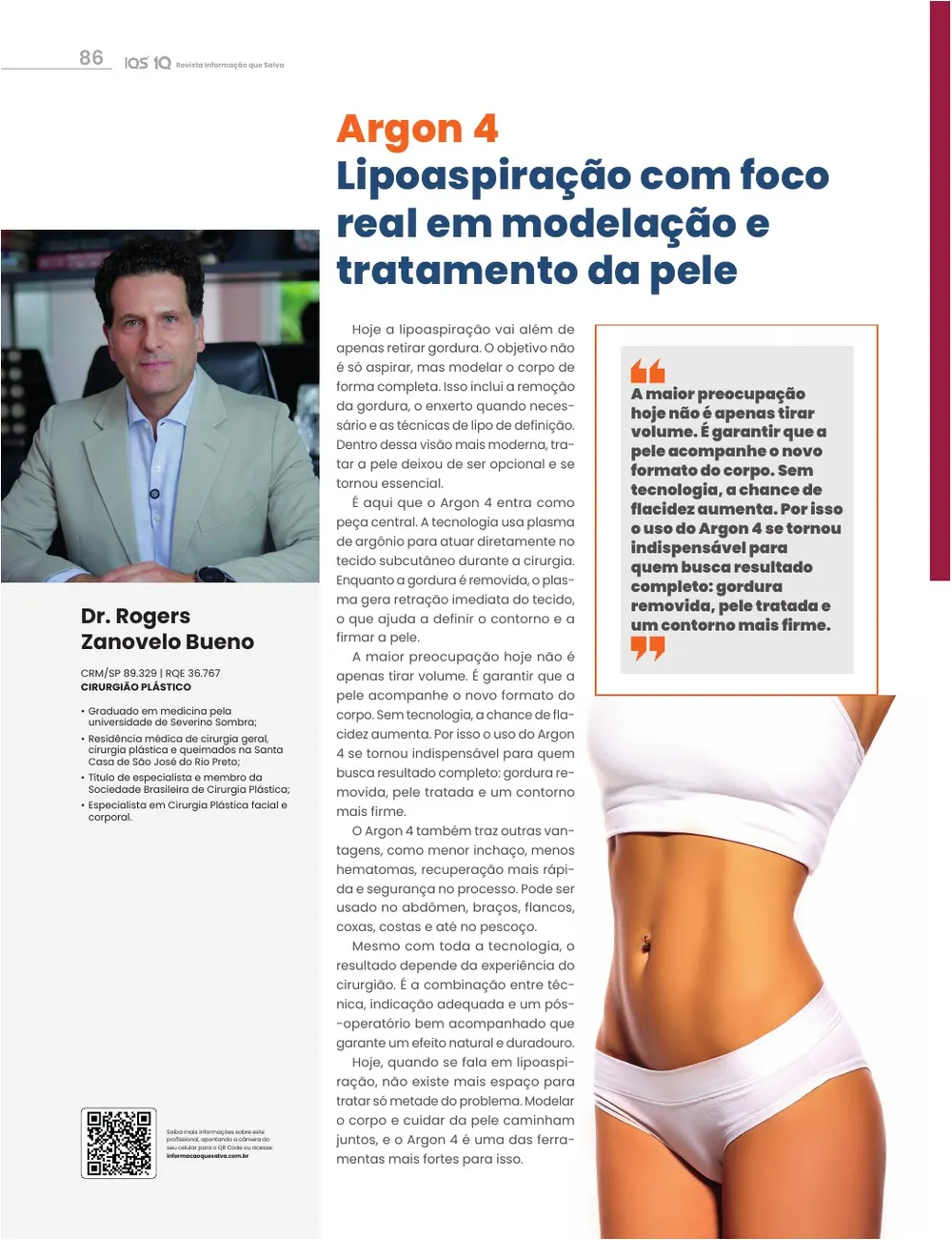Revista IQS Saúde — Edição 35 — página 86