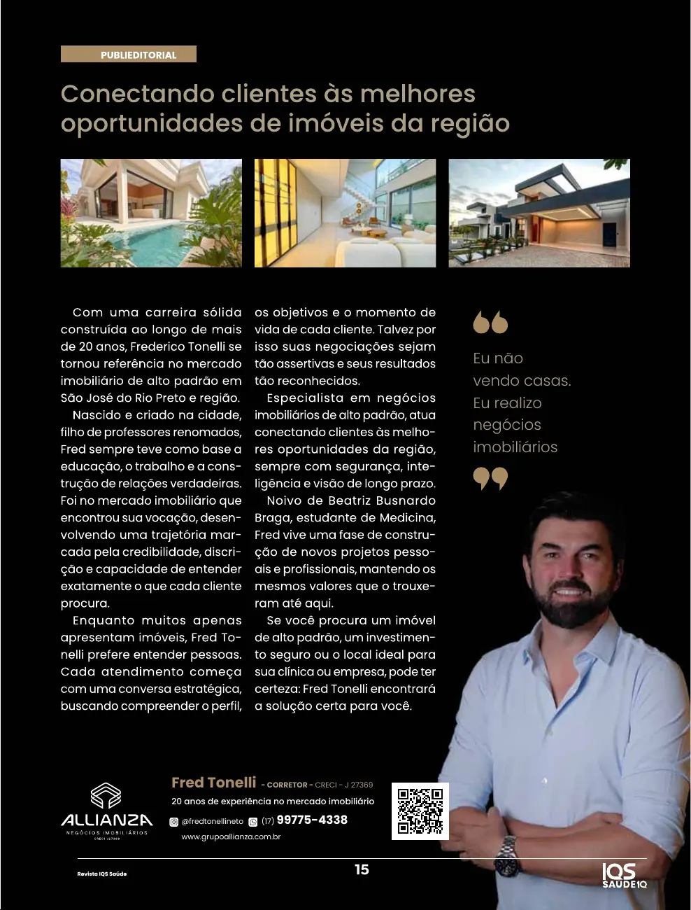 Revista IQS Saúde — Edição 36 — página 15