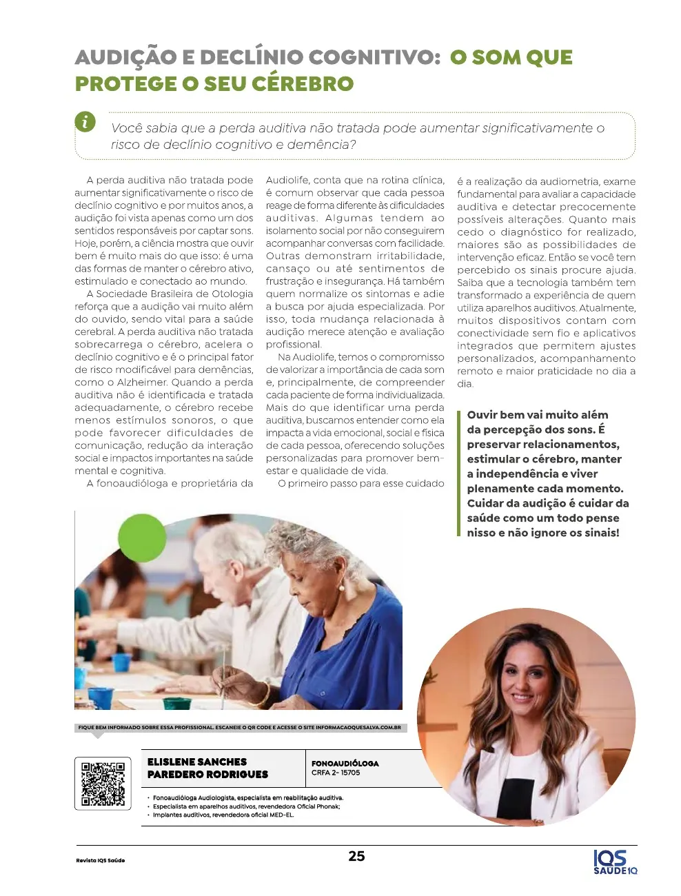 Revista IQS Saúde — Edição 36 — página 25