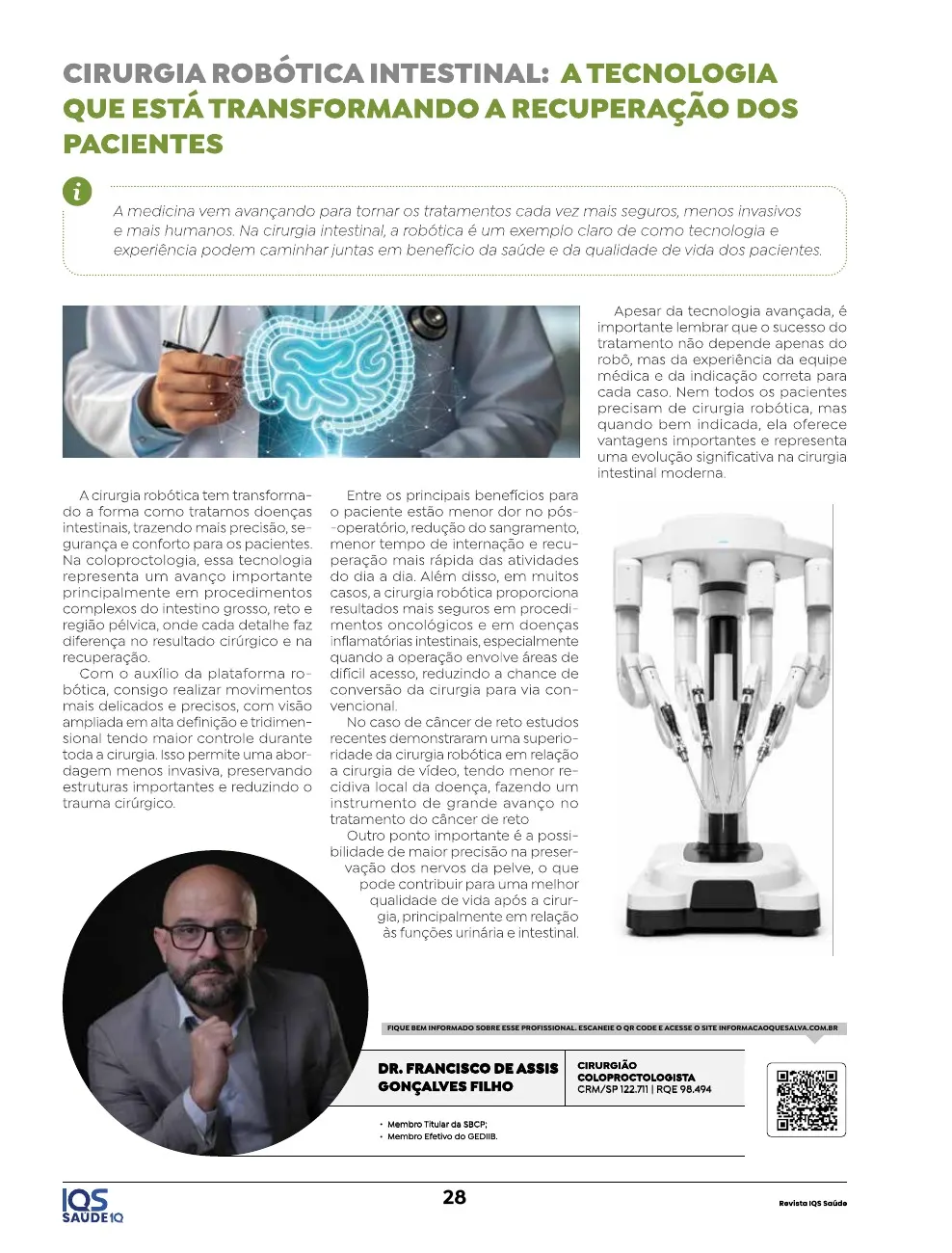Revista IQS Saúde — Edição 36 — página 28