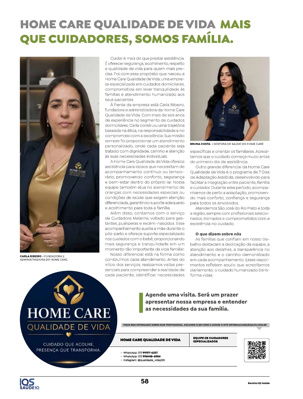 Revista IQS Saúde — Edição 36 — página 58
