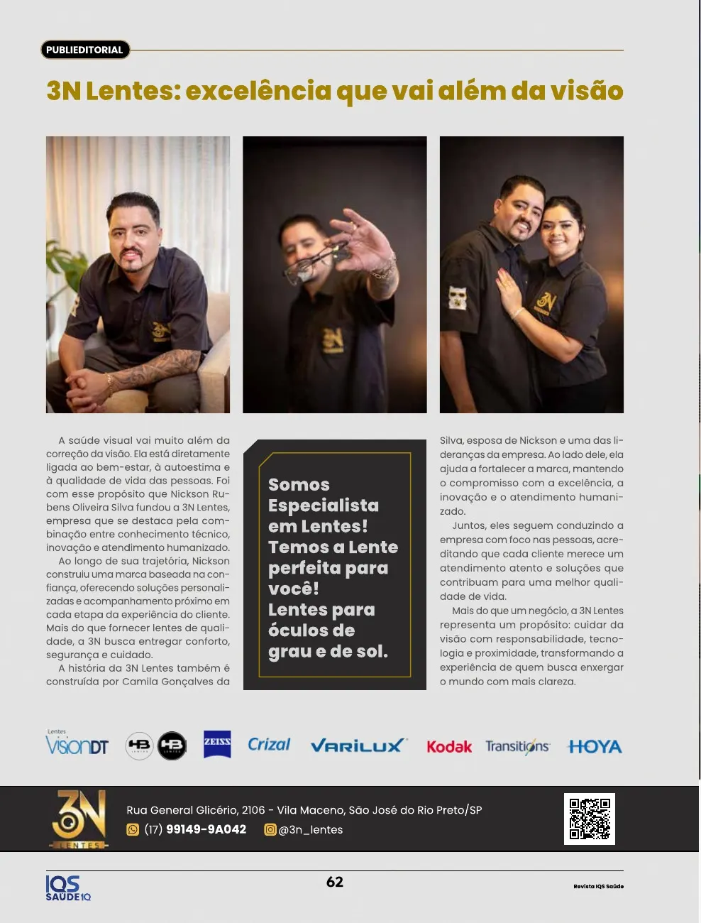 Revista IQS Saúde — Edição 36 — página 62