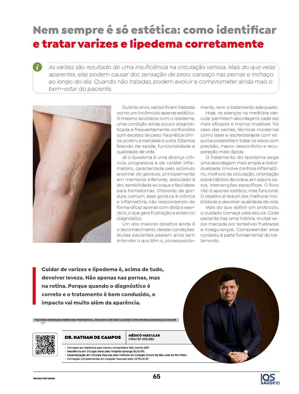 Revista IQS Saúde — Edição 36 — página 65