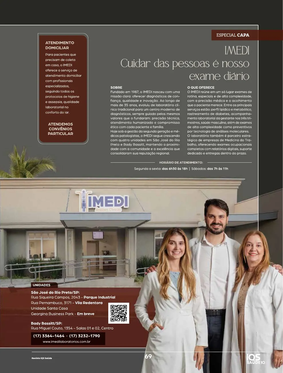 Revista IQS Saúde — Edição 36 — página 69